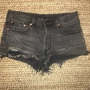 Levi’s black Jean shorts